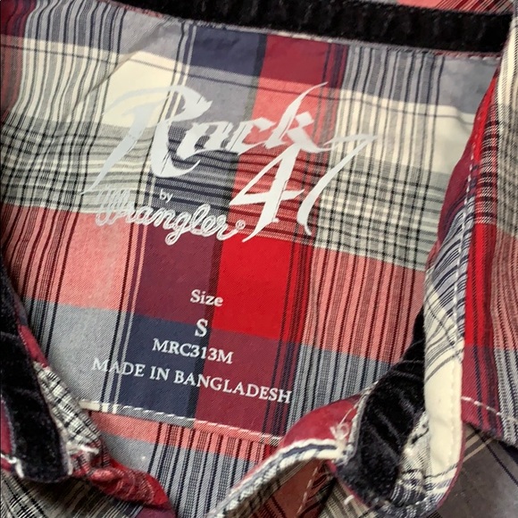 Rock 47 Wrangler dress shirt NWOT - Picture 4 of 9